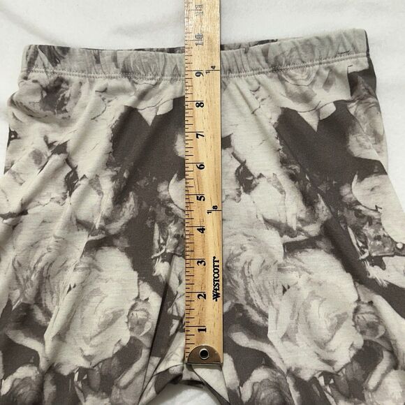 BDG Women's Medium Gray Floral Stretch Leggings High Rise Pull On 28" Inseam - Picture 10 of 11